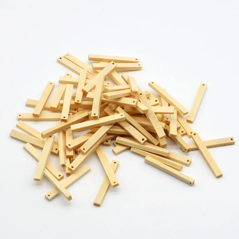 Wholesale Price Long Natural Wooden Beads For DIY Earrings Jewelry Gift 4cm | Украшения и аксессуары