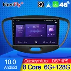 NaviFly 7862C 6G 128G Android 10 многофункциональная автомобильная интеллектуальная система для Hyundai i10 2007 - 2013 Carplay DSP навигация GPS вентилятор