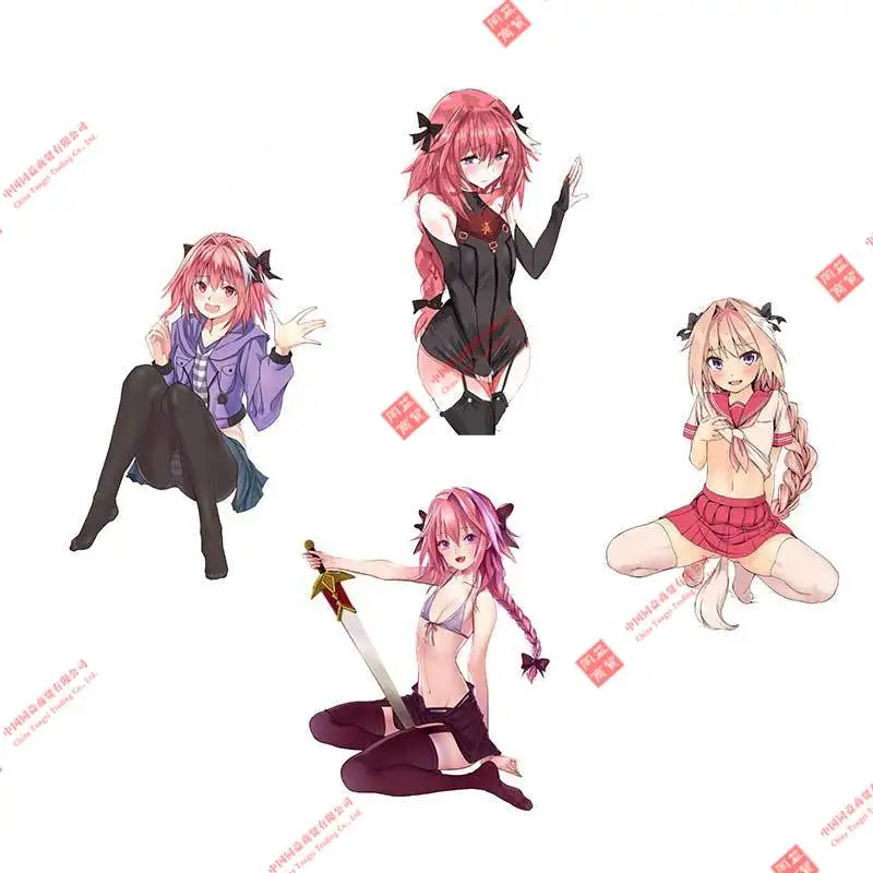 

For Astolfo Fate Anime Car Sticker Creativite Motorcycle Decal Bumper Windows Waterproof Car Accessoires Racing Helmet Stickers