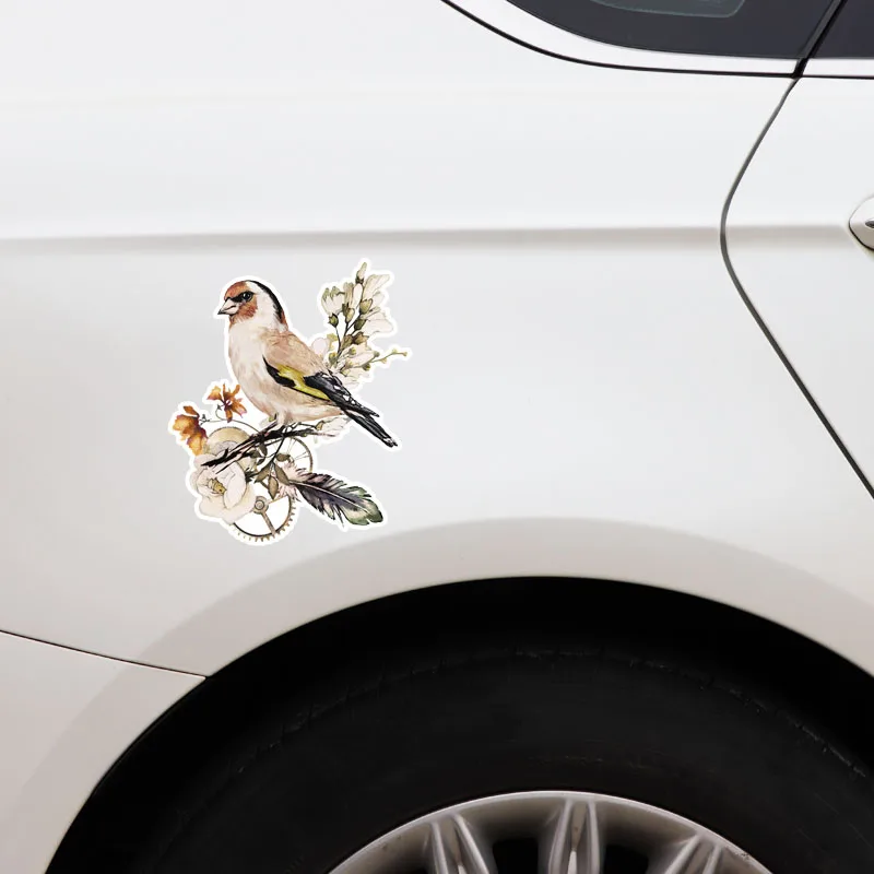 

Beautiful Bird Style Car Sticker Warning BEBE A BORDO KK Vinyl Decal Auto Accessories Car Window PVC 13cm X 10cm