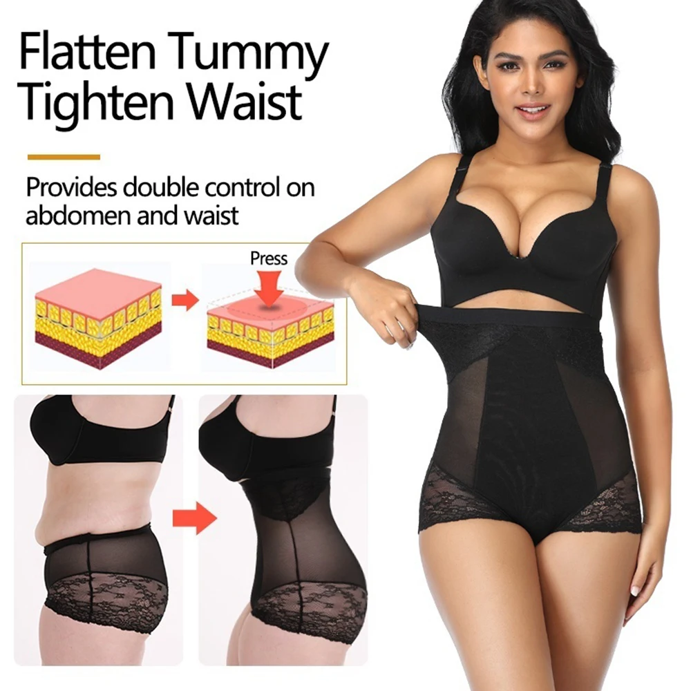 Женские Бесшовные корректирующие трусики с высокой талией живот | Женская одежда