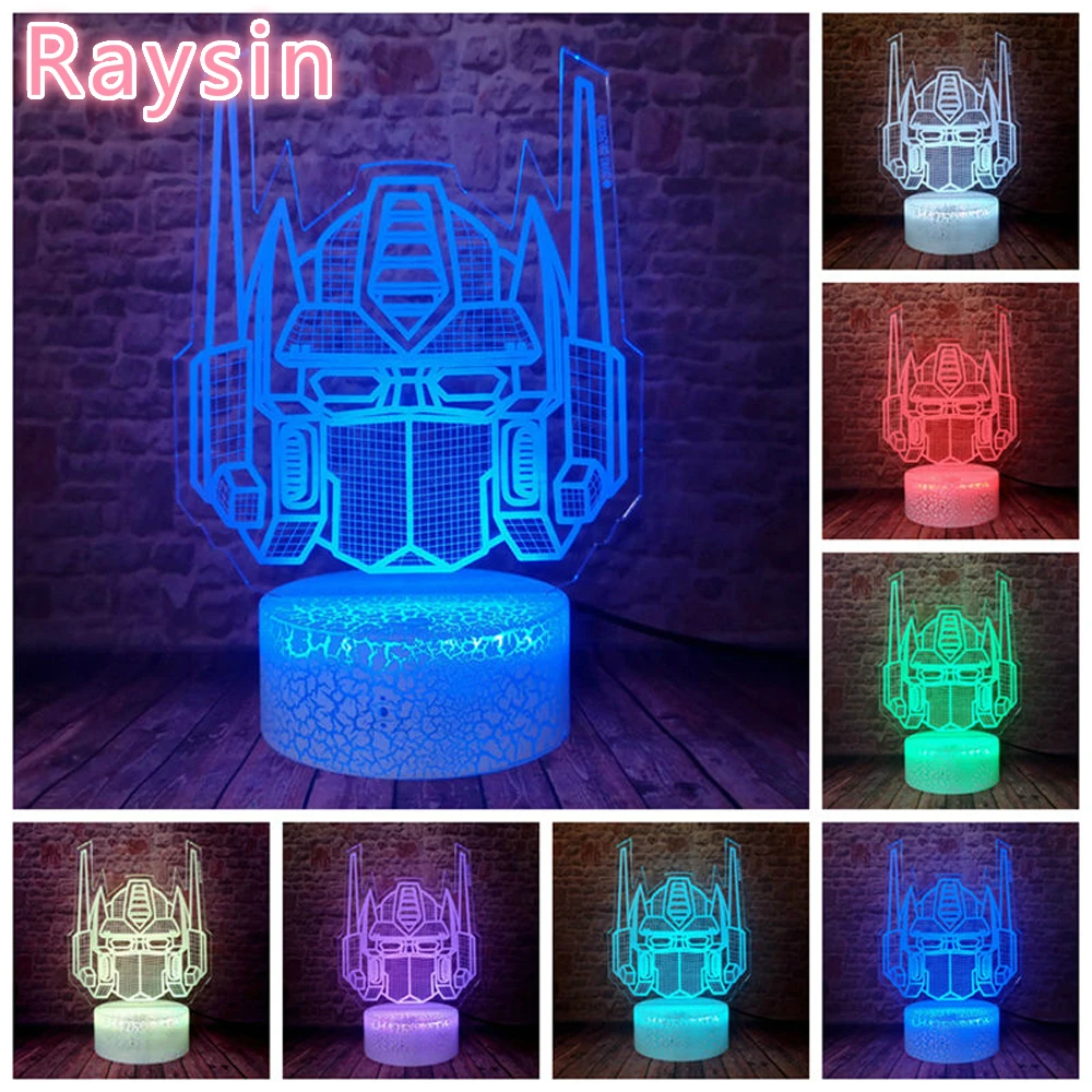 Креативный 3d рыцарь Autobots транс фигура Оптимус Прайм трансформеры 7 цветов