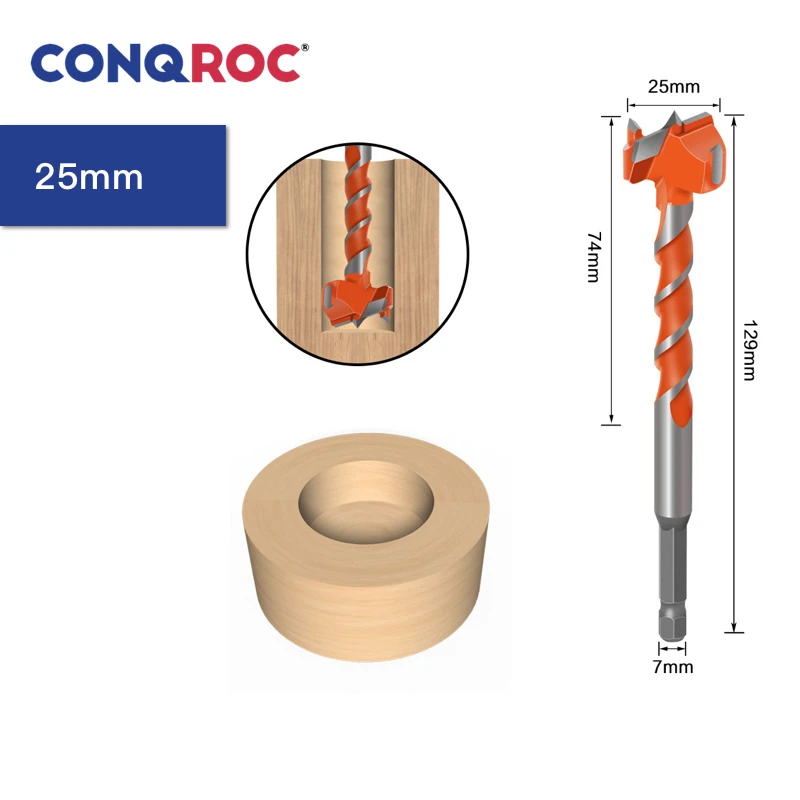 Удлинить YG6 Твердосплавный Наконечник Форстнер сверло Отверстие пила Резак