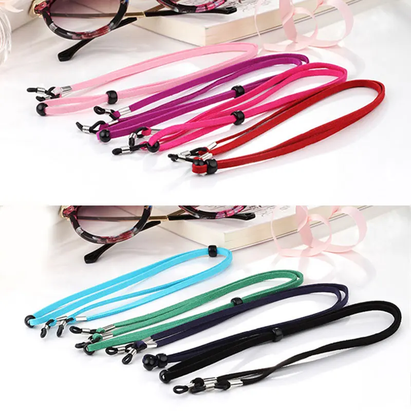 Нескользящая замшевая веревка для очков регулируемая цепочка шнур классический