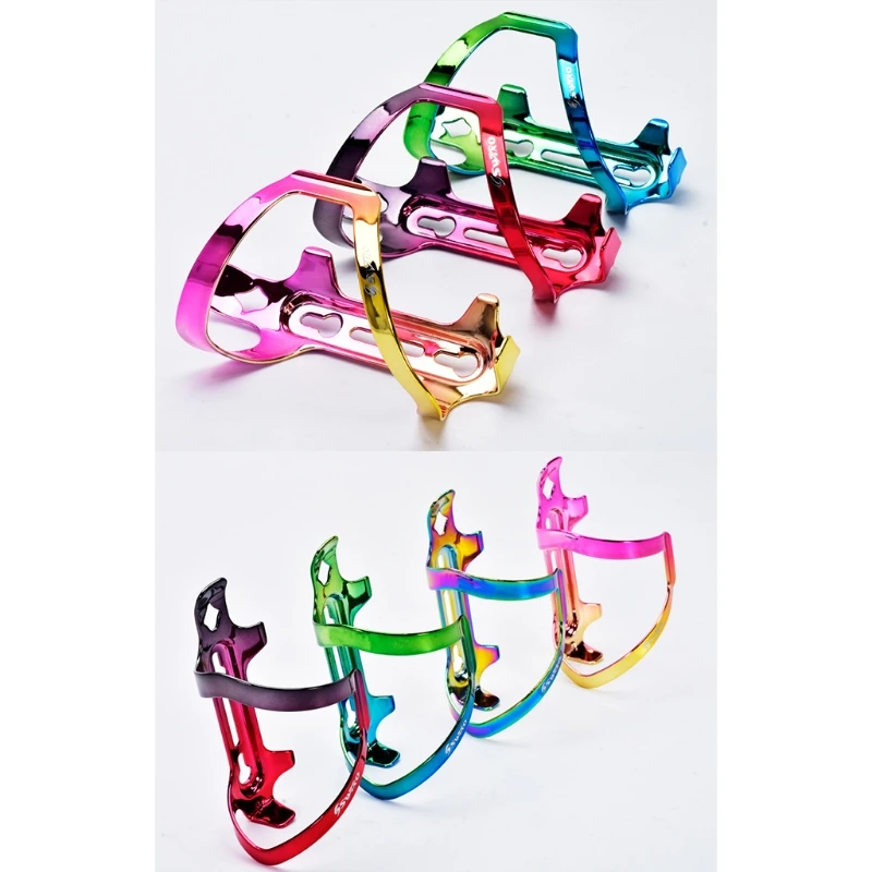 

Bicycle Water Bottle Cage Aluminum Colorful Hollow Electroplating