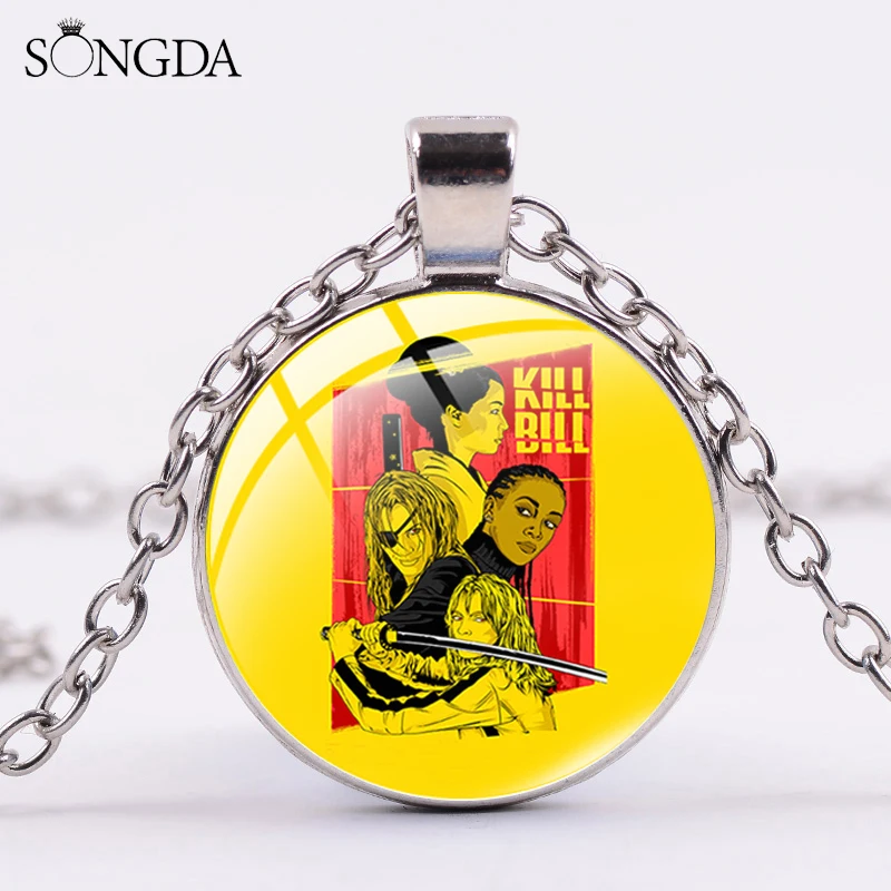 Ожерелье Kill Bill с экшн-фильмом для женщин и девушек персональный кинопостер