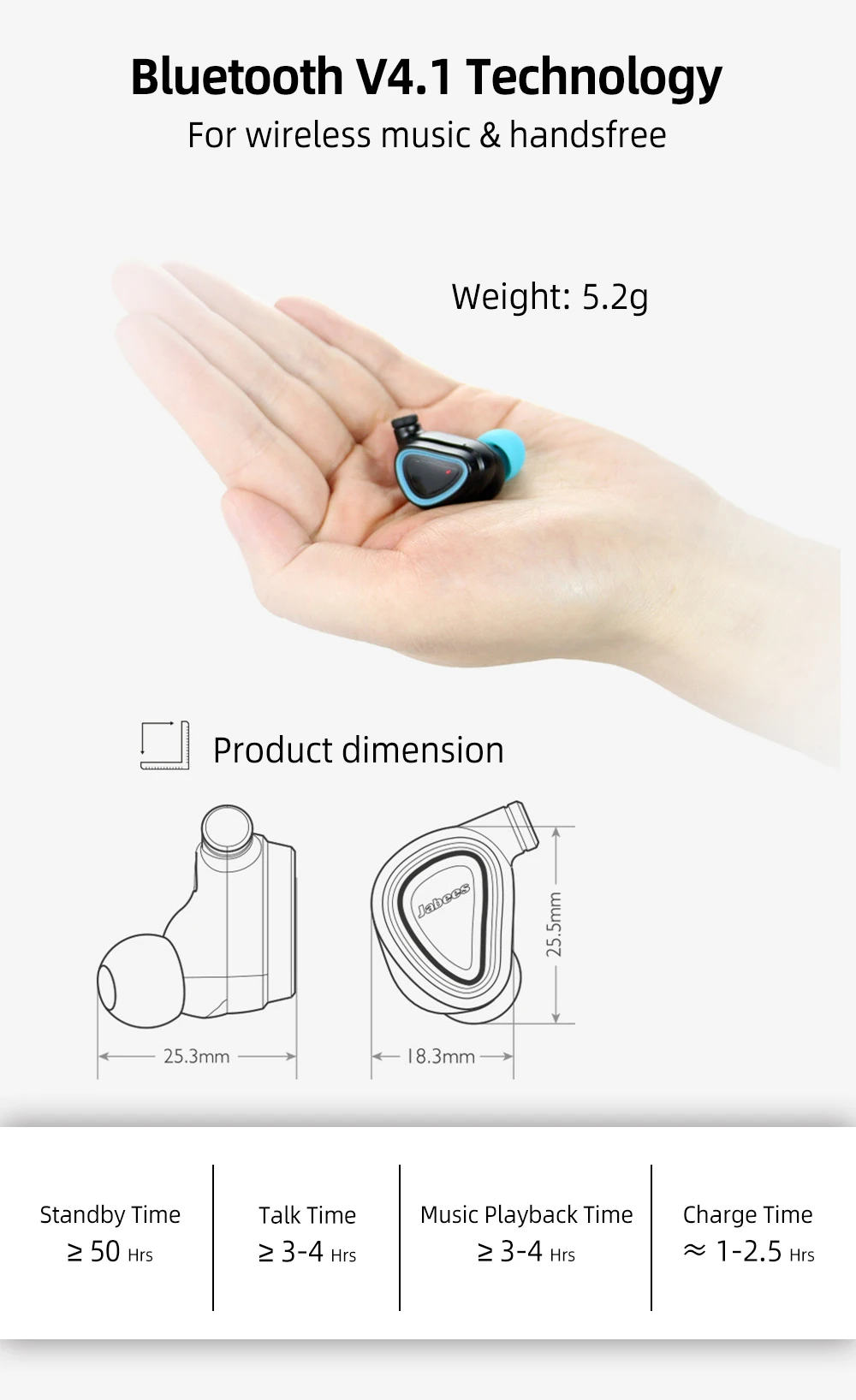 Новые спортивные беспроводные наушники, наушники Bluetooth 4,1, стерео наушники с шумоподавлением и зарядным устройством для бега, Android PC