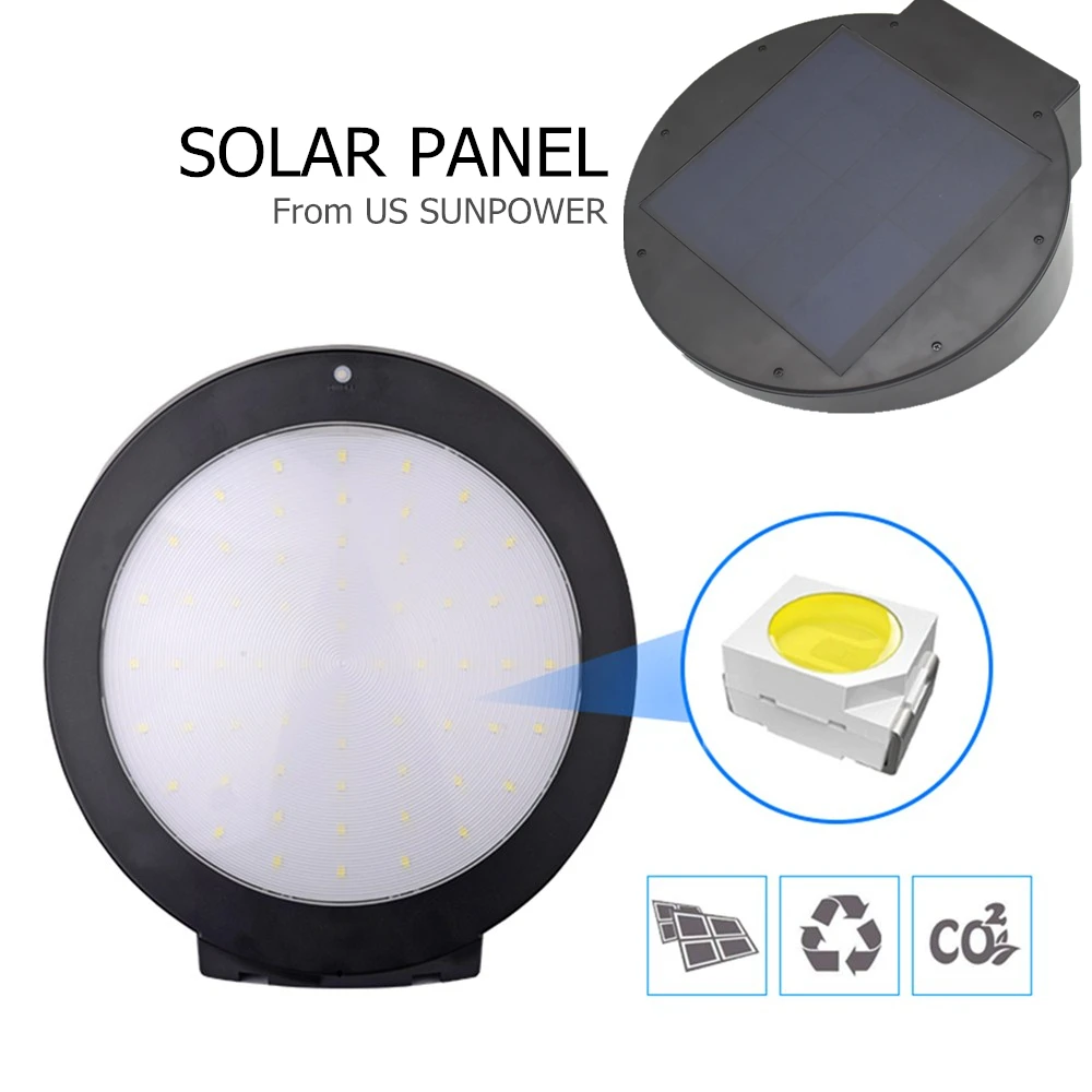 Светодиодный солнечный светильник радар движения Сенсор 4 режима Солнечный
