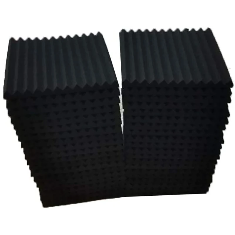 

30 Pack Allxinlog Absorb the Echo Acoustic Foam Panel Wedge Studio Soundproofing Wall Tiles 12inch x 12inch x 1inch