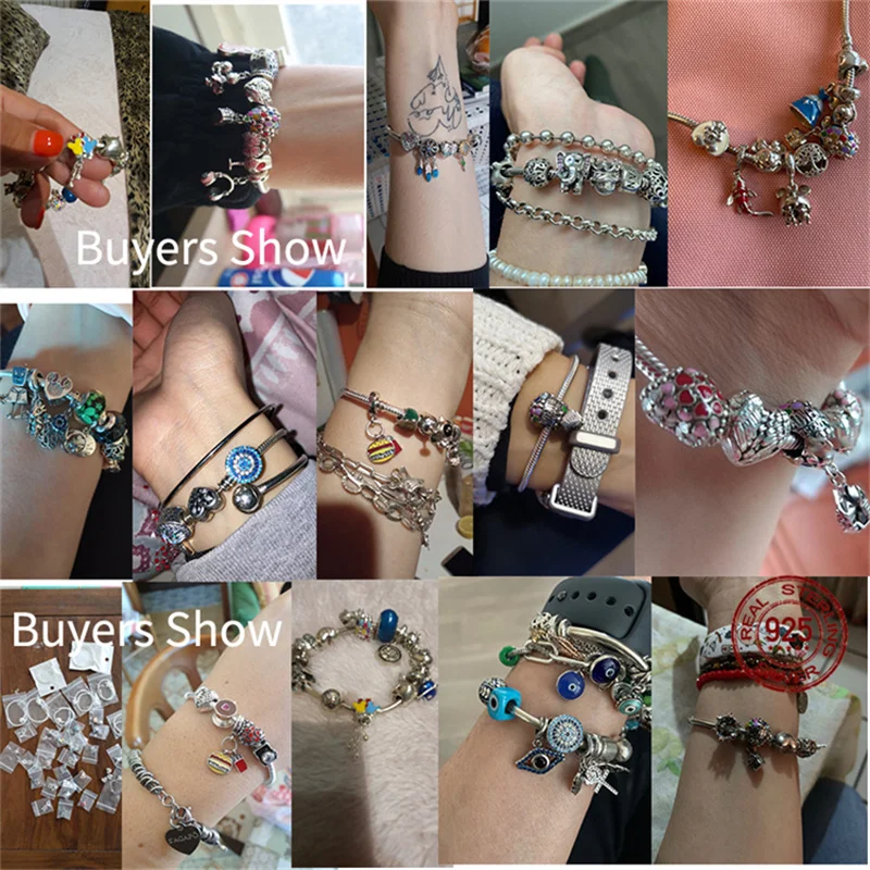 Серьги-подвески женские из серебра 925 пробы с подвесками Pandora | Украшения и