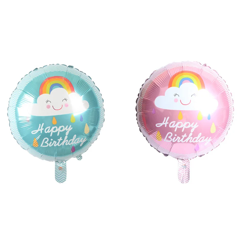 5pcs 18inch Beautiful Rainbow balloon balloons for home Wedding Happy Birthday Party decorations girl kids foil globos | Дом и сад