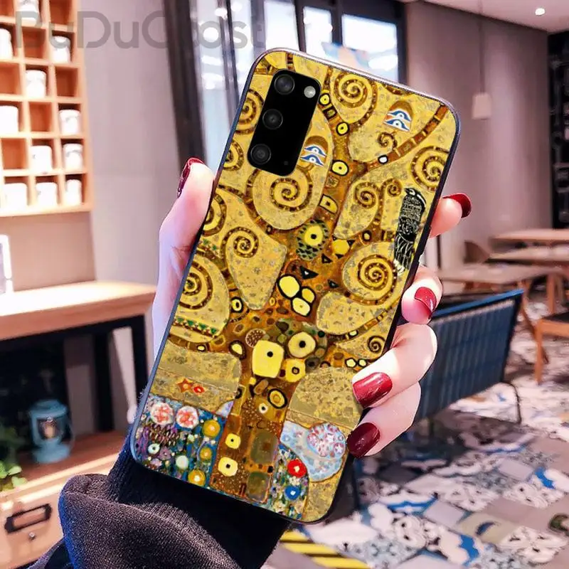 

Riccu gustav klimt the kiss Phone Case For Samsung Galaxy S10 Plus S10E S6 S7 edge S8 S9 Plus S10lite S20 Plus S20