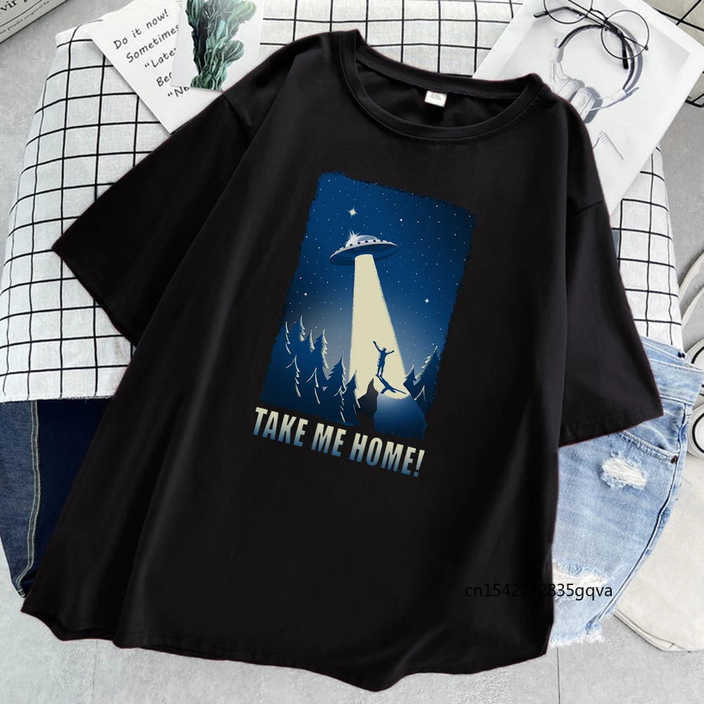 

Outer Space Feeling Womens T Shirts 2021 Summer Hot Sale T Shirt Loose Style Cute Tee Street O-Neck Soft Trendy Women's T-Shirt