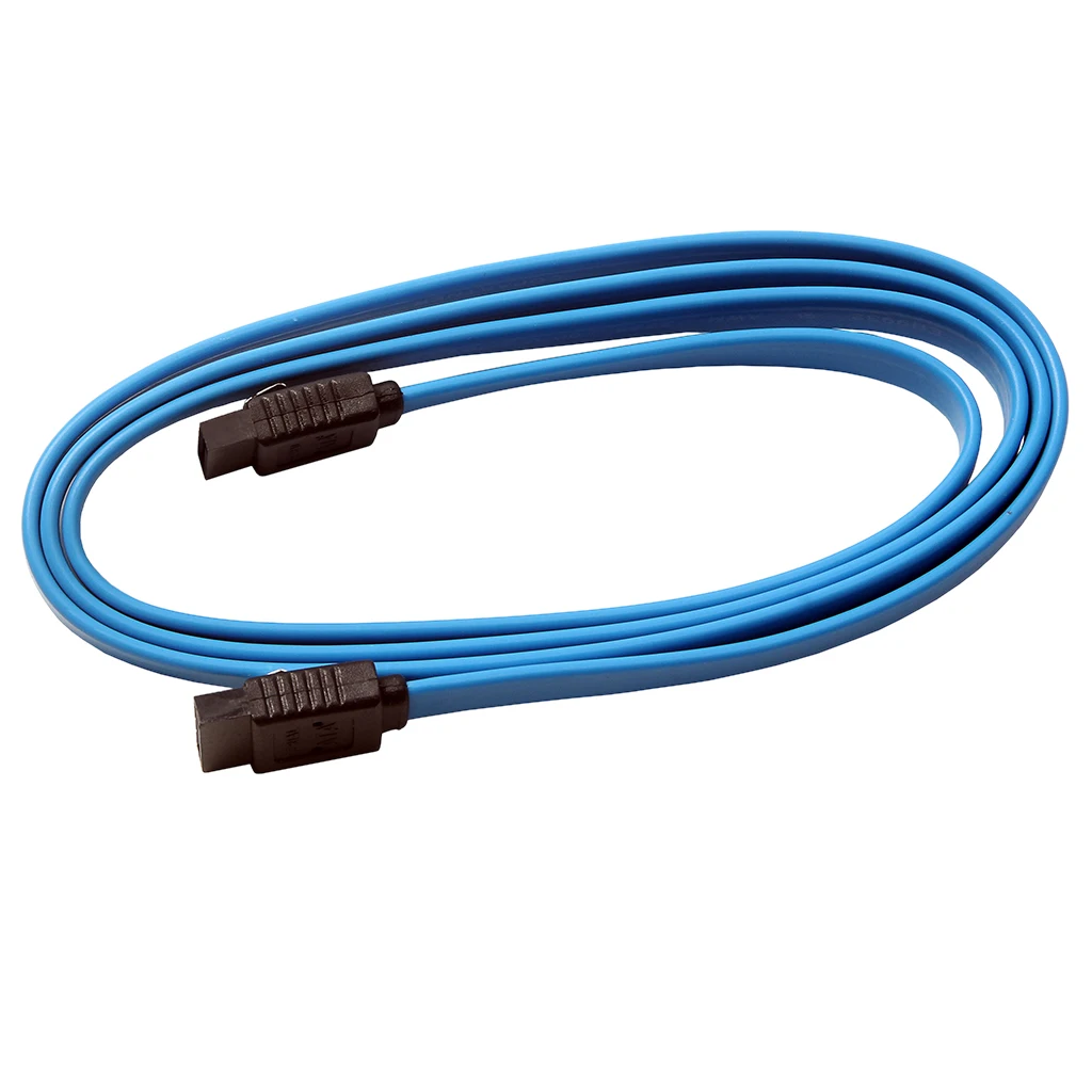 1 м прямой кабель SATA III Serial ATA Data Блокировка с фиксацией 3 фута синий | Компьютеры и