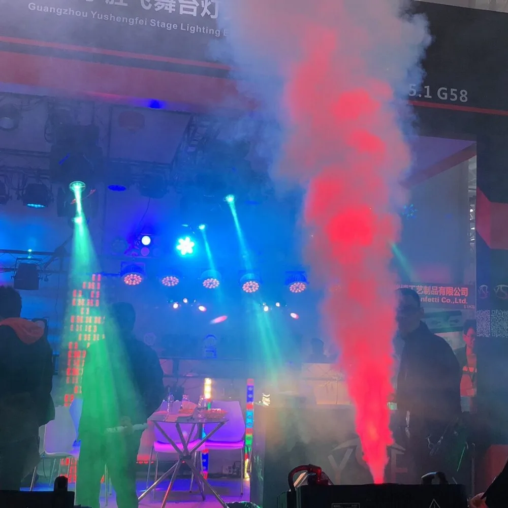 MOKA SFX супер струйная противотуманная Машина DMX 512 с пультом дистанционного управления мощный вертикальный дымоход светодиодный RGB цветной эффект вечерние украшения