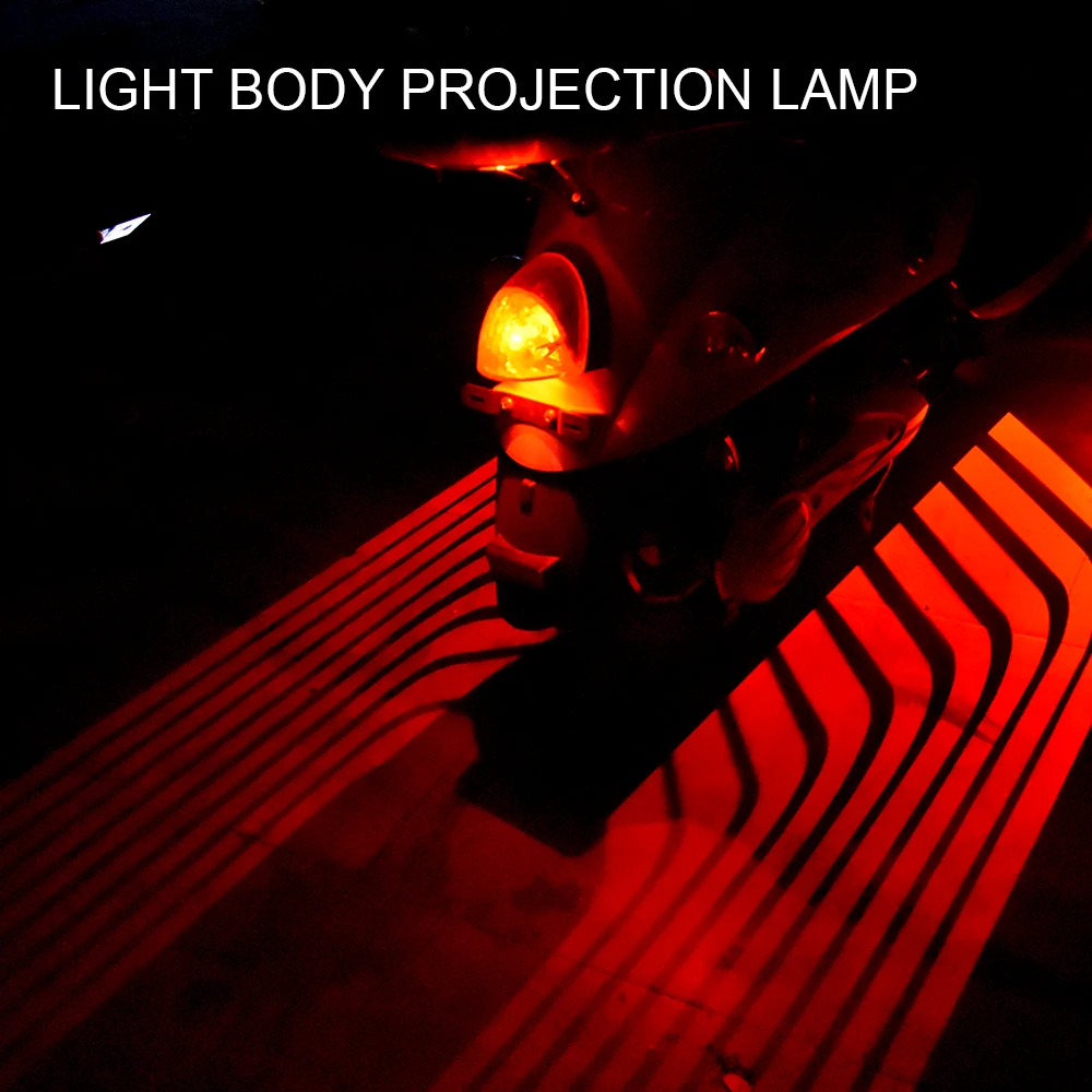 

CARCTR Universal Motorcycle Projection Lamp Wings Lamp LED Welcome Lamp Projector Ghost Shadow Motorcycle LED taillight