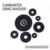 10pcs 0 5mm thick carbontex drag washer disc sheet plate for dawa shimano fishing reels brake friction pad shipping free
