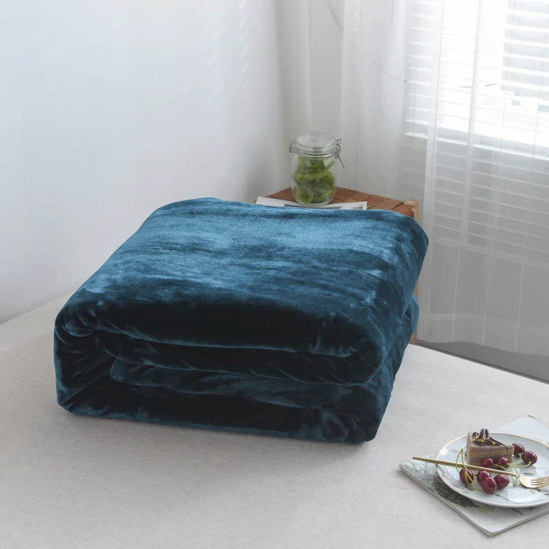 Роскошные толстые мягкие фланелевые одеяла 500 г/см для кроватей покрывало из