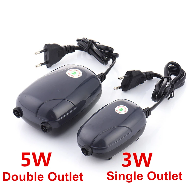 Бесшумный мини-насос для аквариума 3 Вт 5 надувающий кислородный насос воздушный