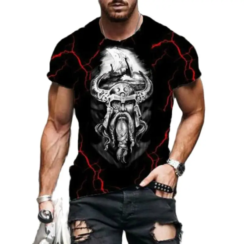

Fashion Street Skull Head 3D Printing Men T Shirt Comfortable Round Neck Men's T-shirt Tops Oversized O-neck T-shirts Unisex 6XL