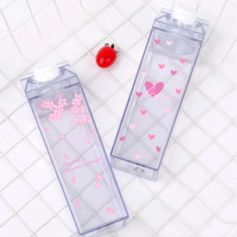 

Kitchen Leakproof Creative Transparent Milk Water Bottle Drinkware Outdoor Climbing Tour Camping Children Milk Bottles