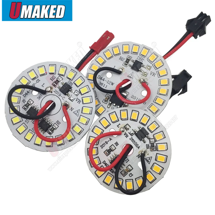 Светодиодный светильник smd2835 3/5/7/9/12/15 Вт 220 В перем. Тока 20 см|Светодиодные лампы и