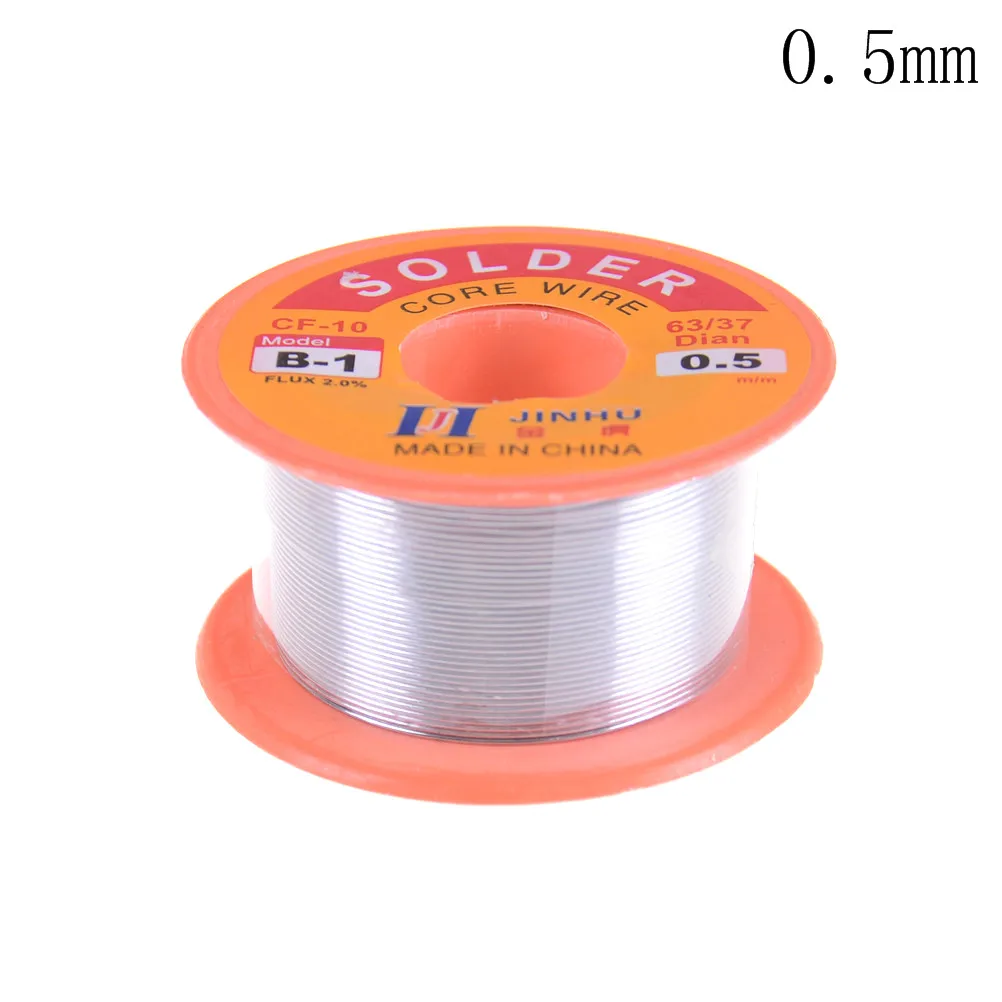 

0.5/0.6mm FLUX 2.0% 45FT Tin Lead Tin Wire Melt Rosin Core Solder Soldering Wire Roll --M25