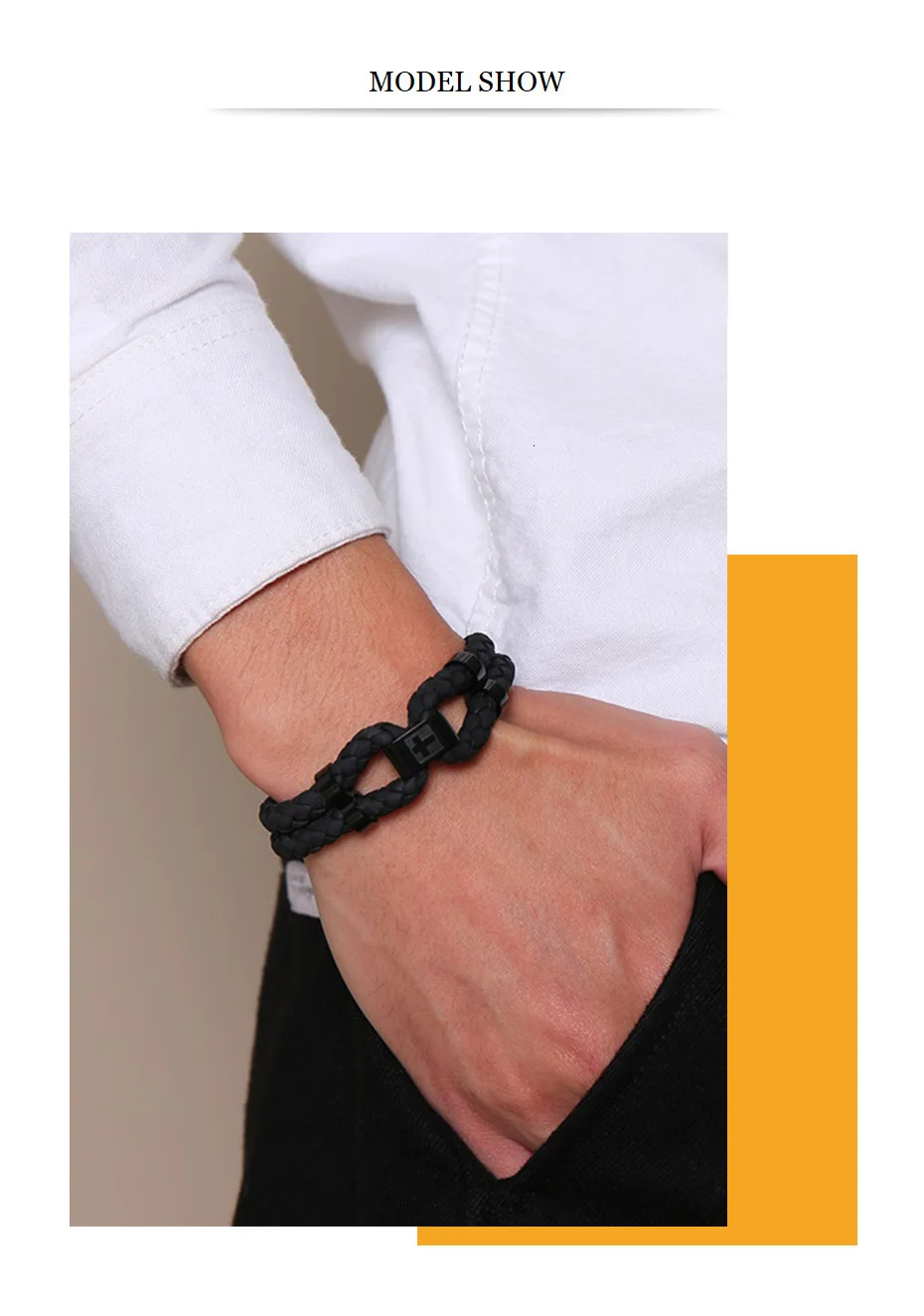 Vnox, мужские черные браслеты из натуральной кожи, нержавеющая сталь, крест и письмо, ID тег, pulseira masculina, 21,5 см