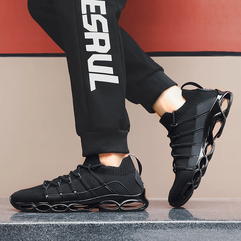 

Fashion Mens Shoes Casual Spring Air Mesh Men Sneakers Zapatos De Hombre High Quality Men Light Lace-up Shoes Men Blade Shoes