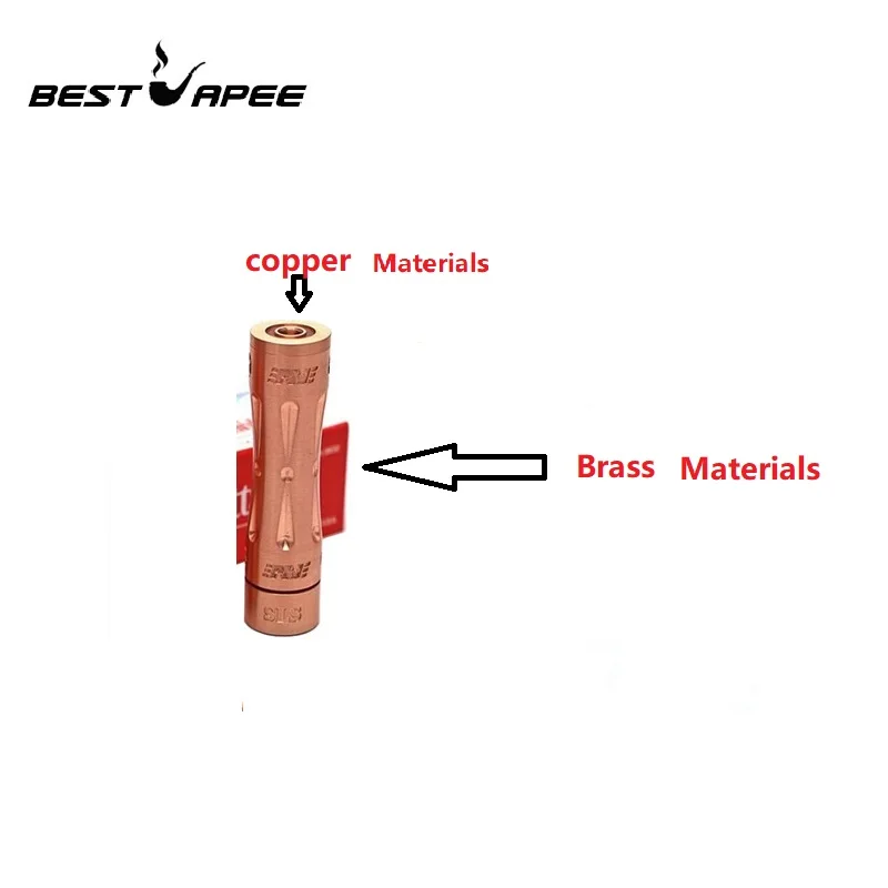 RDA Brass Akuma Mech Mod 18650 аккумулятор с 510 резьбой капельный распылитель испаритель VS