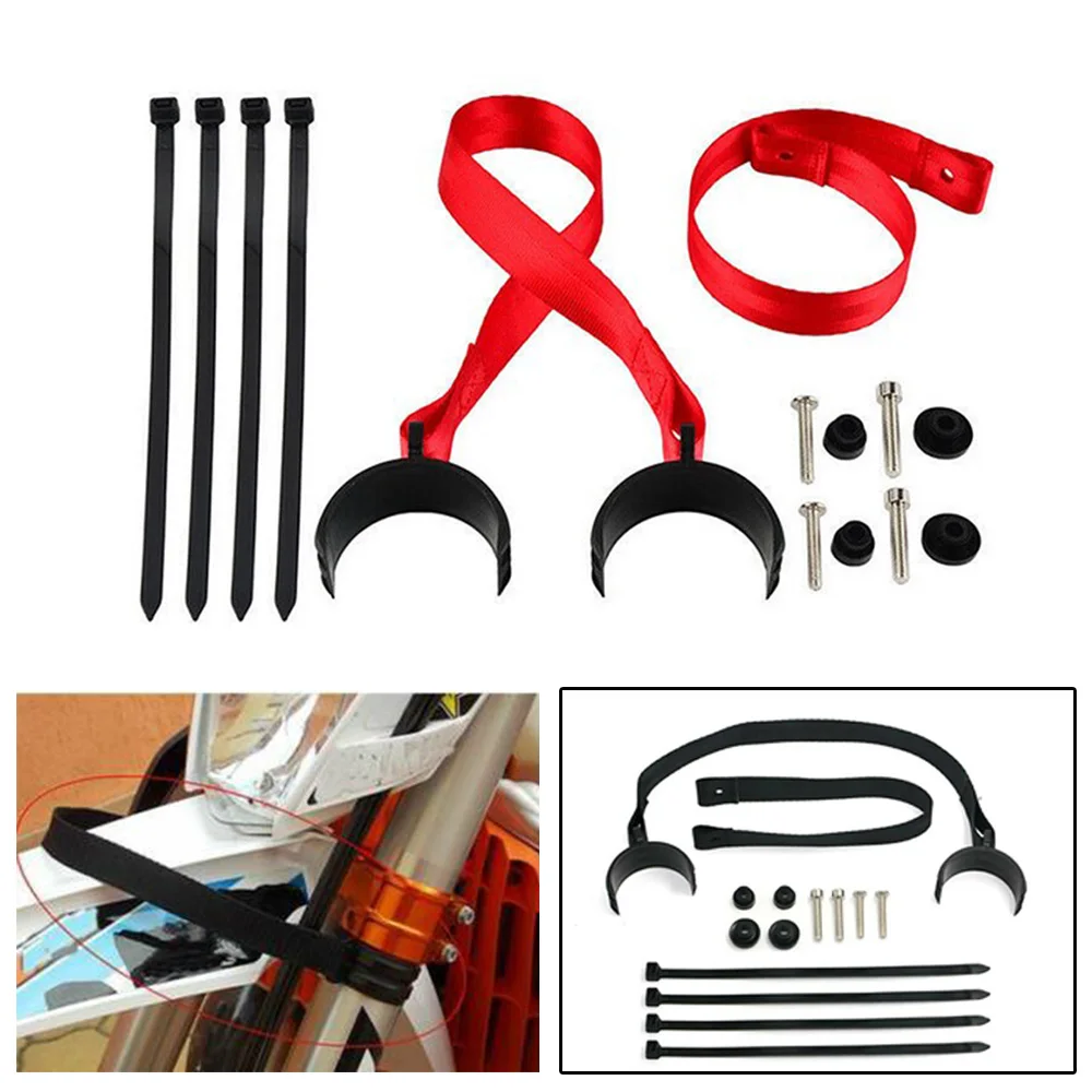 Черный/красный ремень для подъема спереди и сзади из нейлона пластика