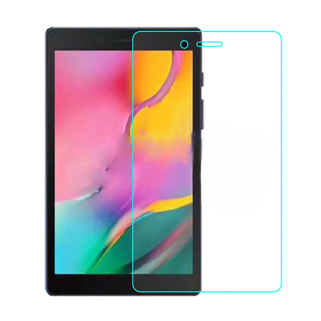 Закаленное защитное стекло 9 H для Samsung Galaxy Tab A 8 0 (2019) T290/T295 тонкий кожаный