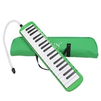 37 key melodica musical instrument with carry bag green