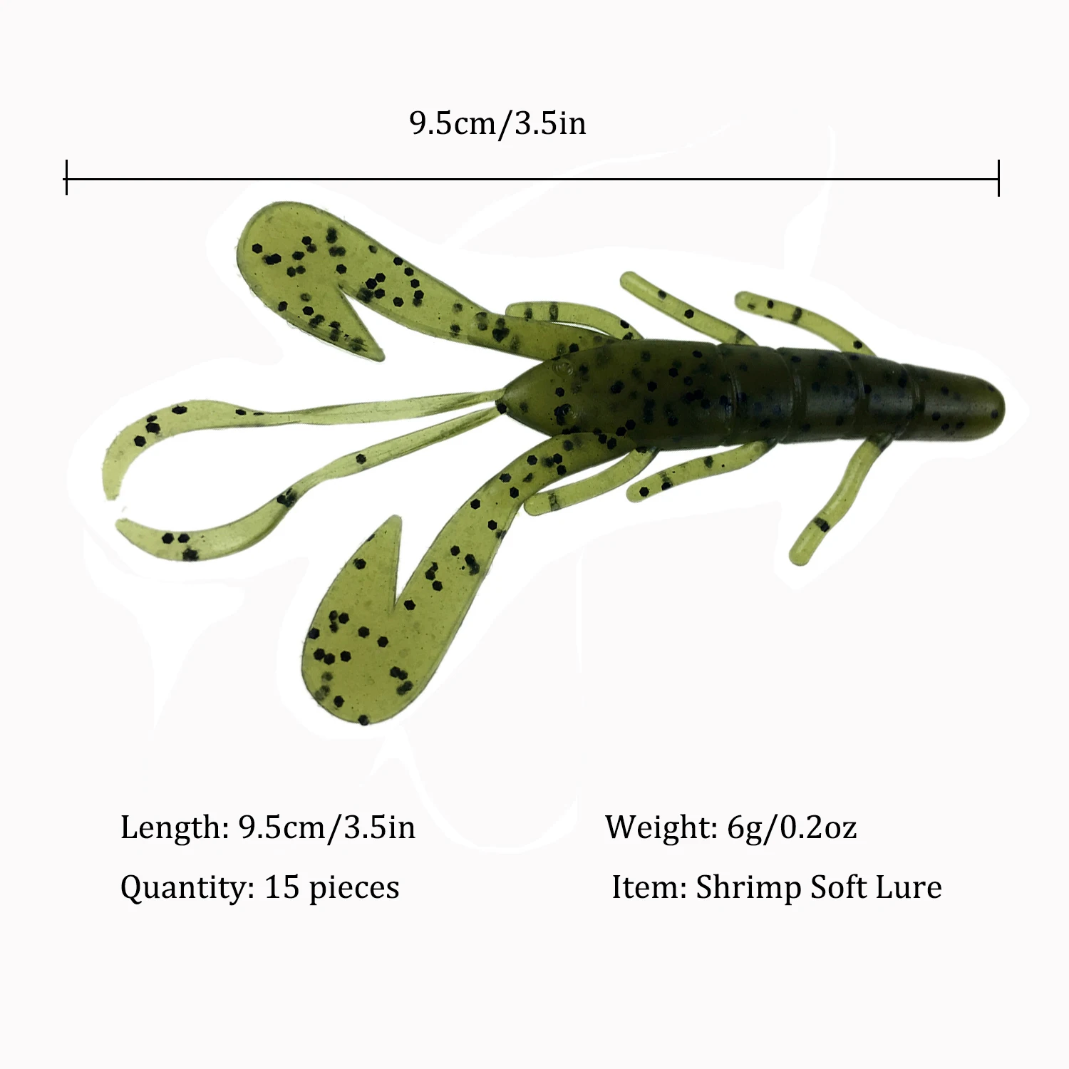 15 шт., 9,5 дюйма, см, силиконовая приманка для рыбалки, приманка, Pesca speed Craw, форель, бас, креветка, приманки, создание, черви, речная рыбалка, Мягкая приманка
