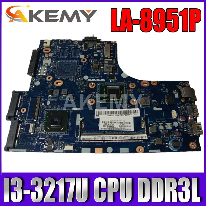 

High quality FOR Lenovo S400 Touch Laptop Motherboard VIUS3/VIUS4 LA-8952P FRU:90002931 SR0N9 I3-3217U SLJ8C DDR3L 100% Tested