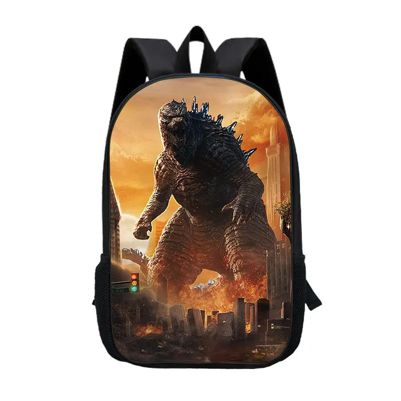 

Godzillas King Kong Schoolbag Travel Notebook Backpack Students Bag Gifts for Kids