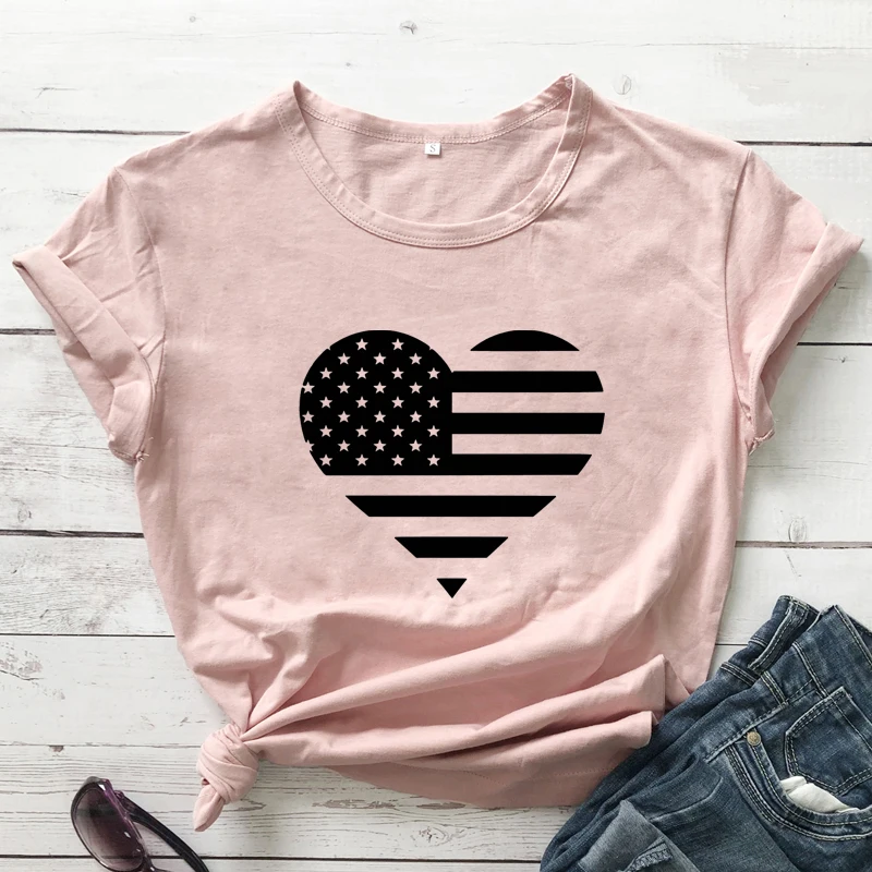 Женская футболка с принтом рисунком США | одежда