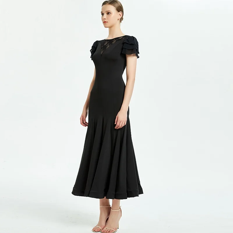 Платья для танцев румбы одежда бальных длинное платье Бальных Танго женский