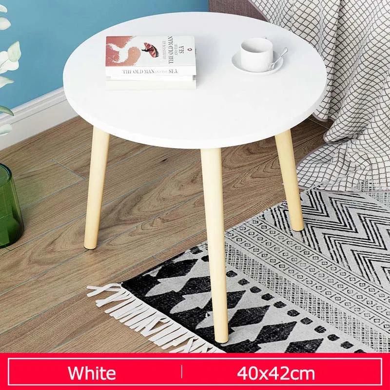 E5097-B-White Простой Маленький журнальный столик креативный Круглый Чайный Столик для гостиной современный милый столик для домашней мебели - Цвет: E5097-B-White