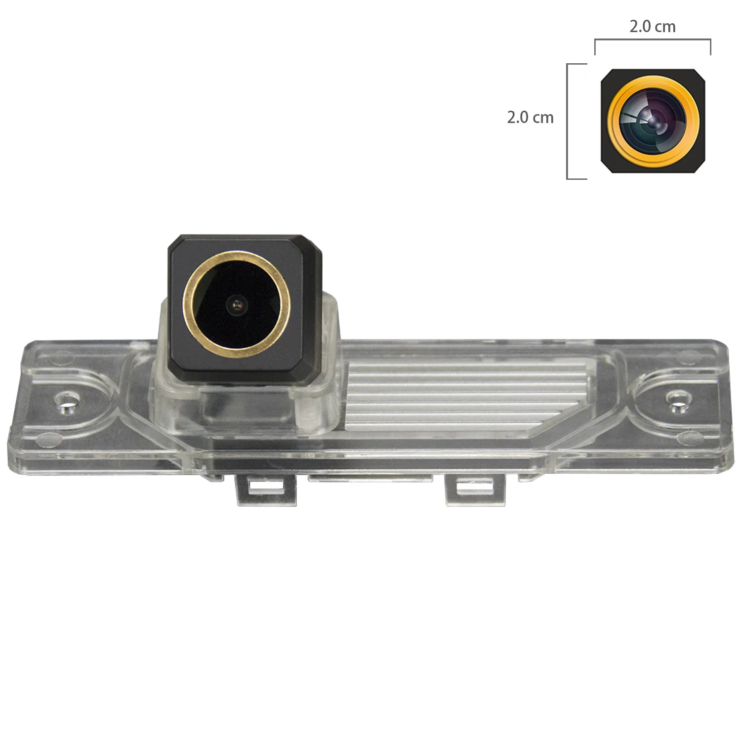 

Misayaee Golden HD Car Rear View Reverse Camera Plate Light for Renault koleos I 2008~2016