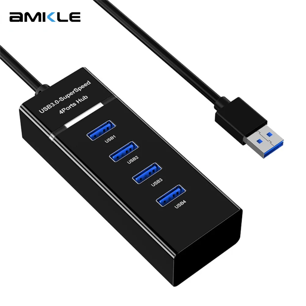 

4 Ports 2.0 3.0 USB HUB Splitter High Speed Multi Splitter USB Adapter Expander Cable For Desktop PC Laptop Adapter USB HUB