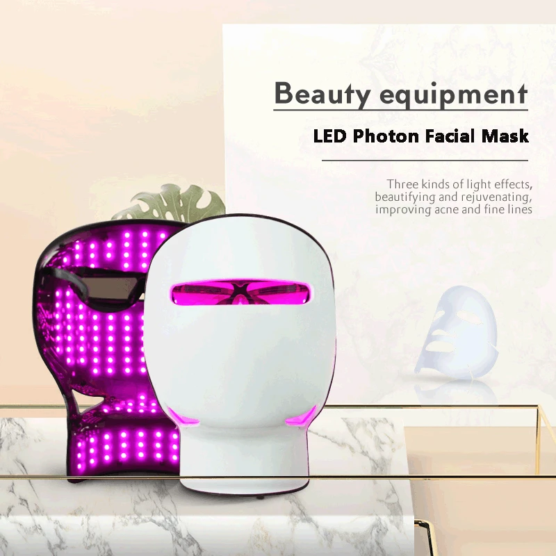 

Face LED Photon Facial Mask Micro Current Neck Therapy Skin Rejuvenation Face Lifting Wrinkle Removal Massage Beauty Device
