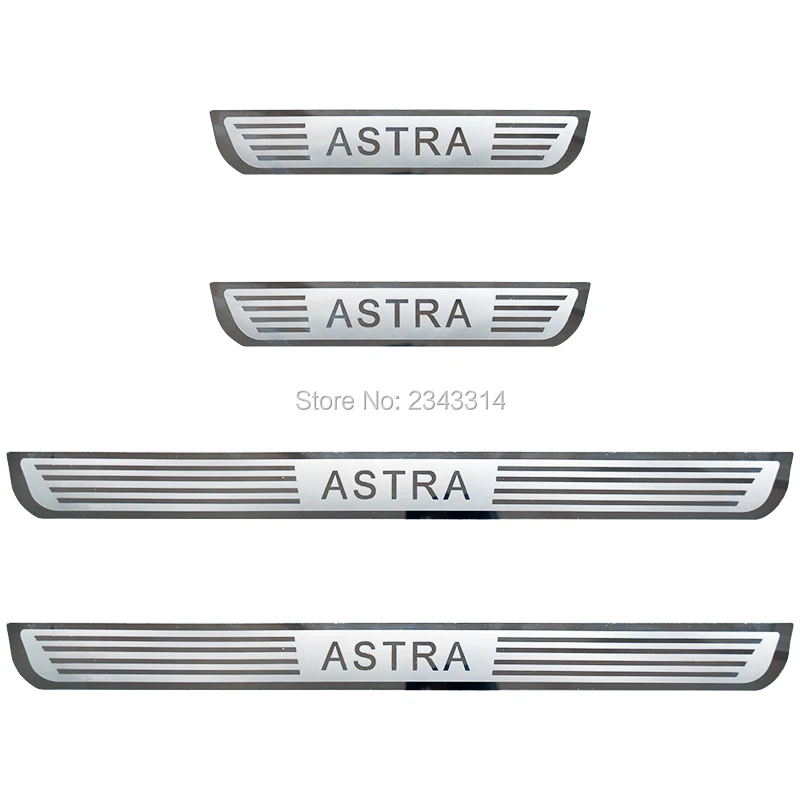 Защитная Накладка на порог из нержавеющей стали для Vauxhall Opel Astra H J K 2014 2018 2019