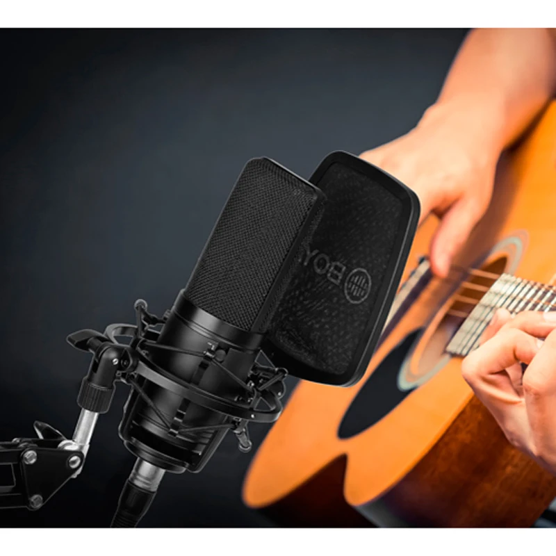 Студийный микрофон BOYA конденсаторный с 3 полярными узорами для певицы Podcaster Voice