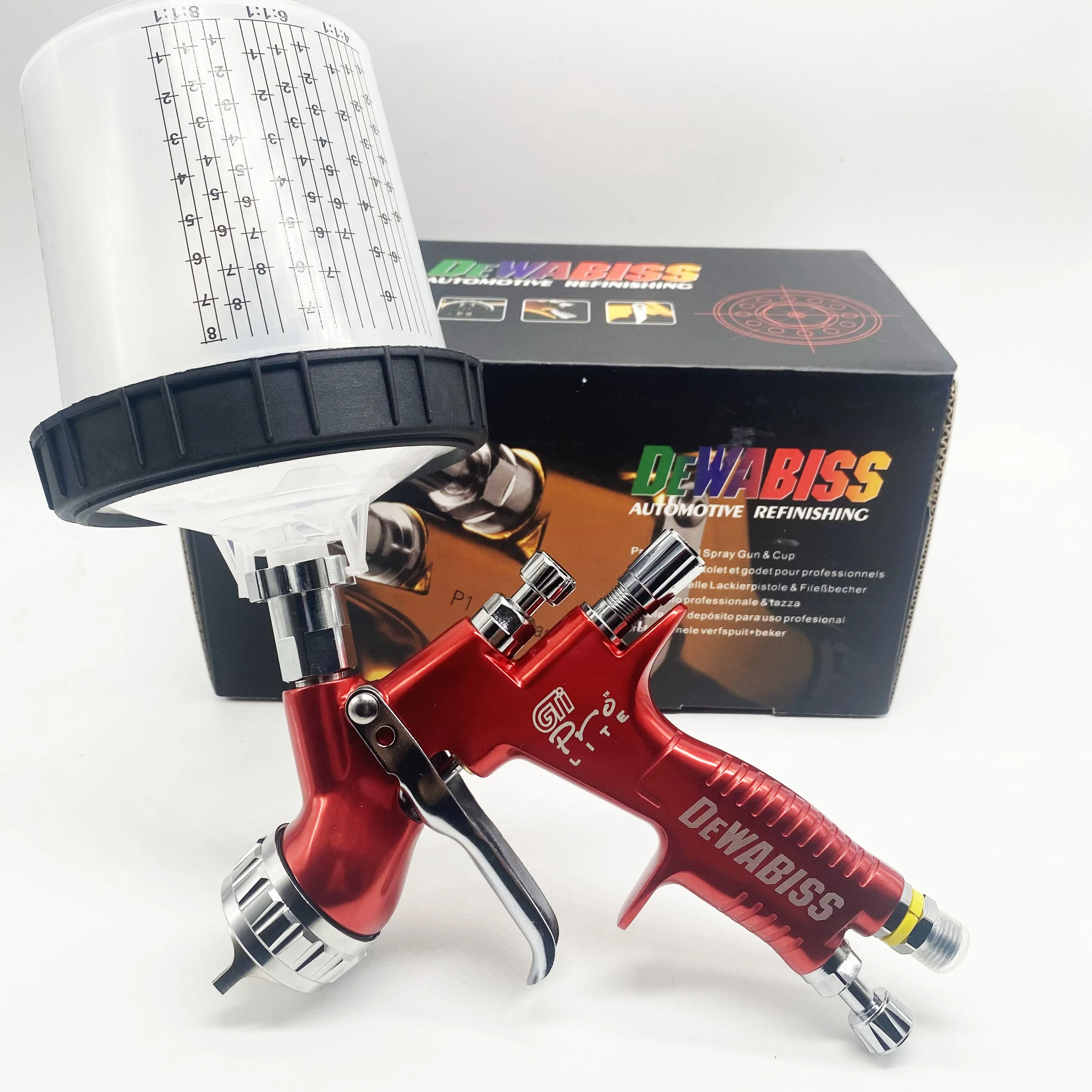 

Hv30 car spray gun Dewabiss GTI new style painting gun with adapter no wash cup sprayer painting 1.3MM HVLP