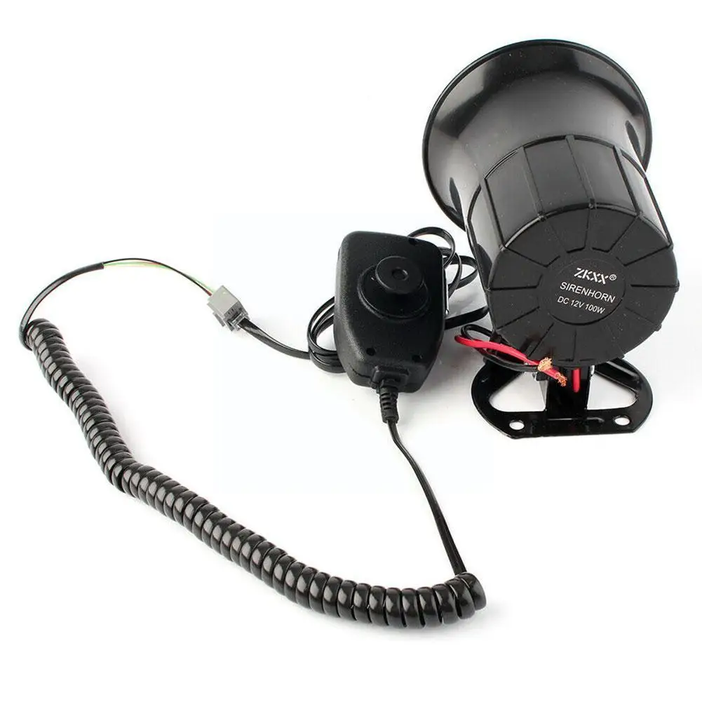 Car Warning Alarm Fire Siren Horn PA Speaker MIC Megaphone Quality 6 Styling 100W Sound System High Loud D2V3 | Автомобили и