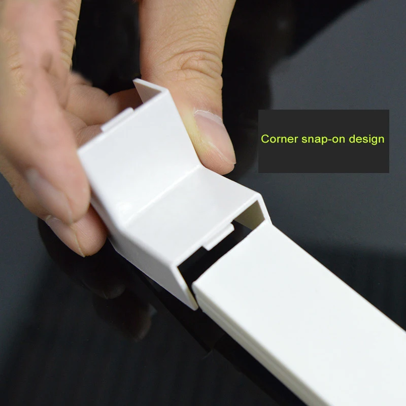 1 шт. самоклеящаяся защита для кабельного органайзера connertor Square Raceway настенная