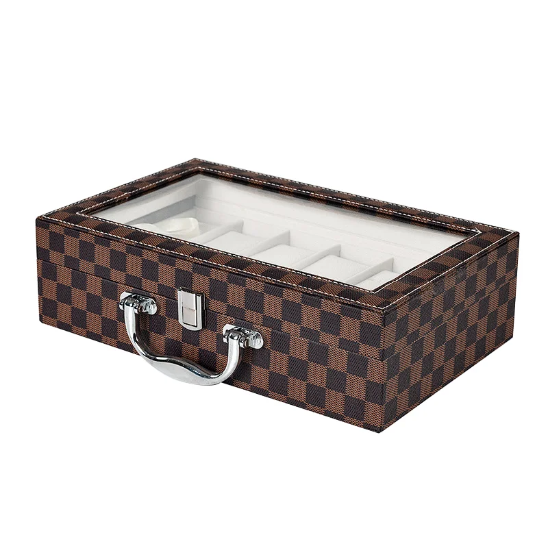 Коробка для часов портативный органайзер путешествий Чехол коллектор 12 слотов