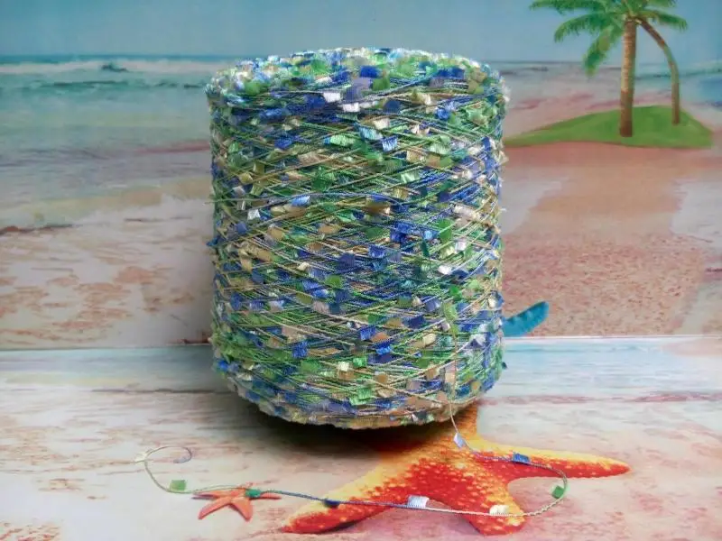 200 г градиентная нить рыболовной сети для шарфа шапка ручной работы трикотажная