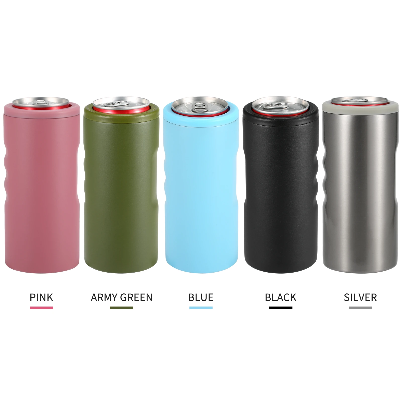 

Camping Hiking Stainless Steel Bottle Holder Double Walled Vacuum Insulated Beer Drink Bottle Can Cooler Outdoor Accessories